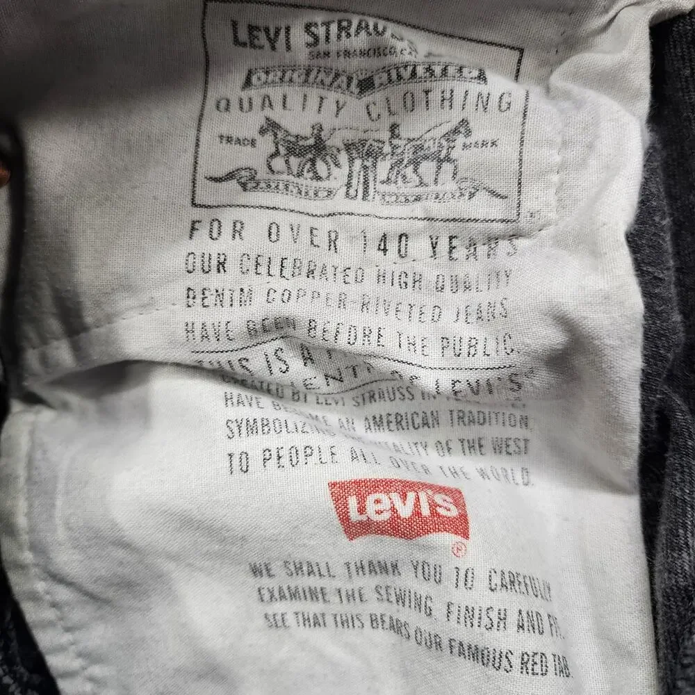 Vintage Levi's Jeans Mens W32* L34‎ Black 550 Relaxed Fit Tapered Leg Casual